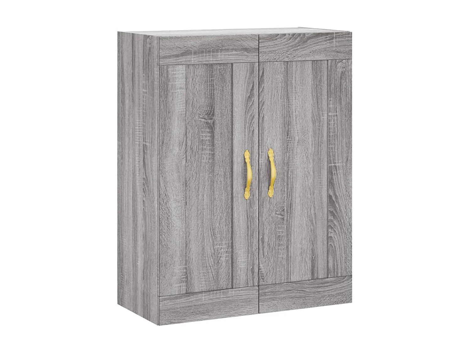 Hoge kast 69,5x34x180 cm bewerkt hout grijs sonoma eikenkleurig NL106800
