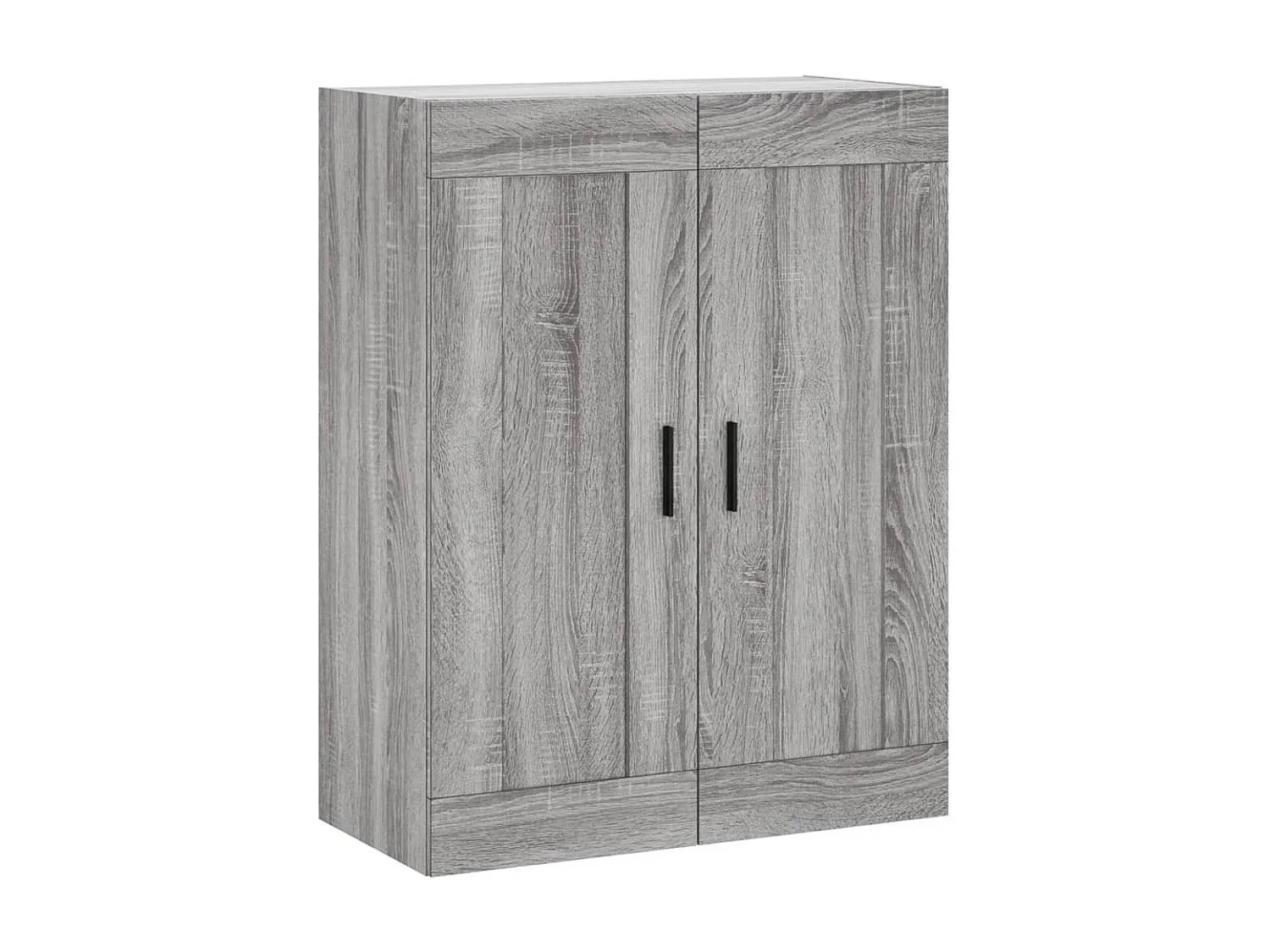 Buffet haut Sonoma gris 69,5x34x180 cm Bois d'ingénierie QWE66602