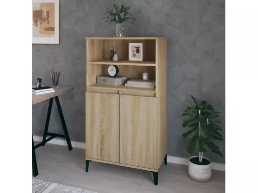 Kauf Unique Highboard,Kommode Sonoma-Eiche 60x36x110 cm Holzwerkstoff -gkd919926