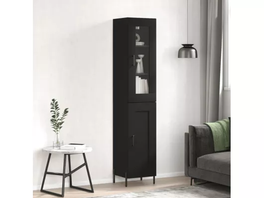 Kauf Unique Highboard,Kommode Schwarz 34,5x34x180 cm Holzwerkstoff -gkd658418