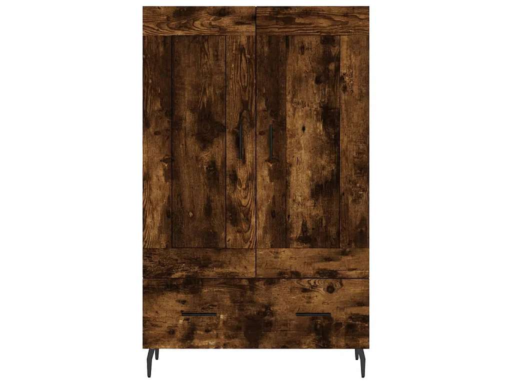 Highboard,Kommode Räuchereiche 69,5x31x115 cm Holzwerkstoff -gkd342869