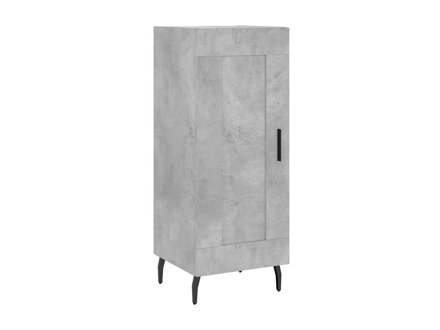 Buffet haut Gris béton 34,5x34x180 cm Bois d'ingénierie QWE66873