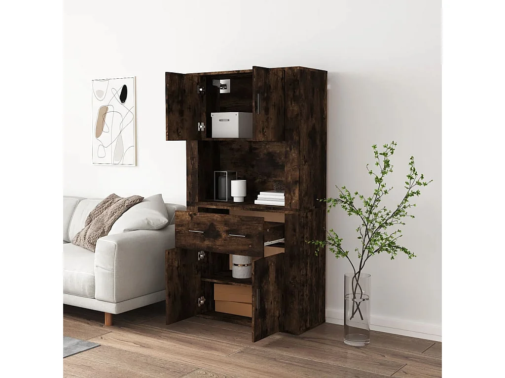 Buffet haut Chêne fumé Bois d'ingénierie EGER63521