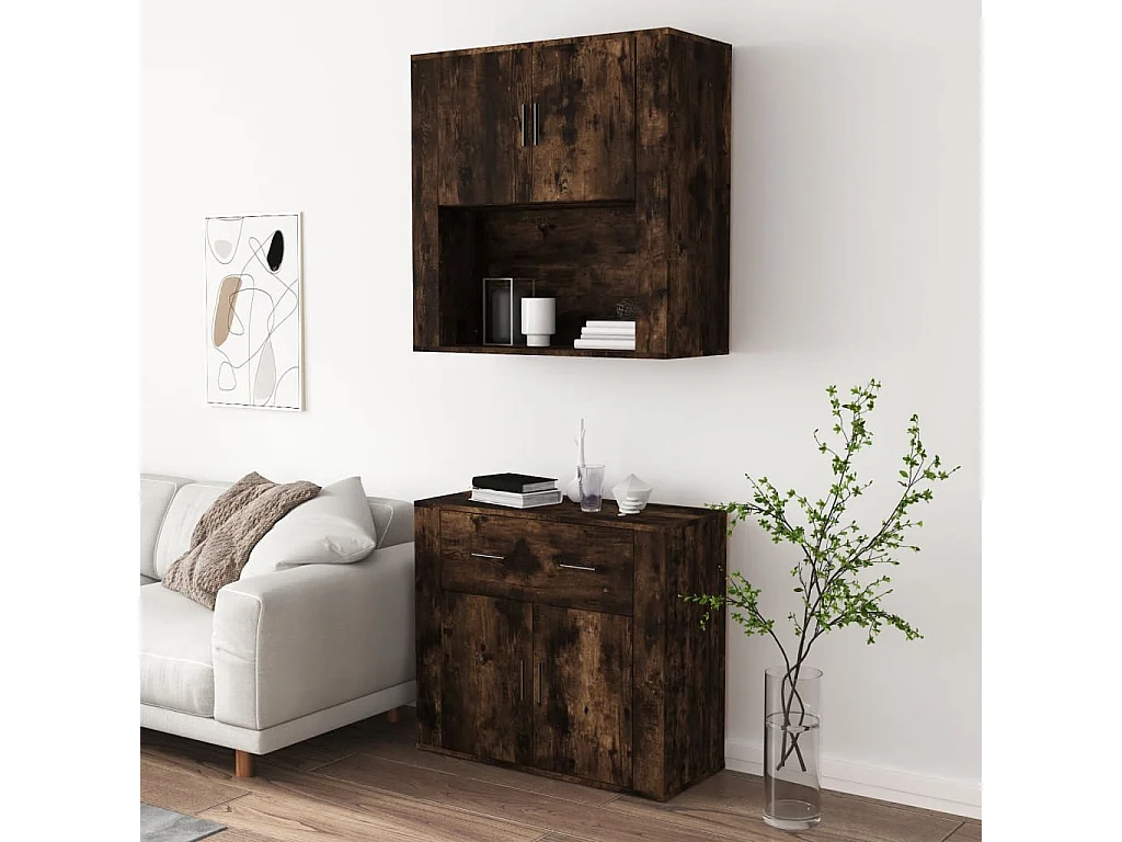 Buffet haut Chêne fumé Bois d'ingénierie EGER63521