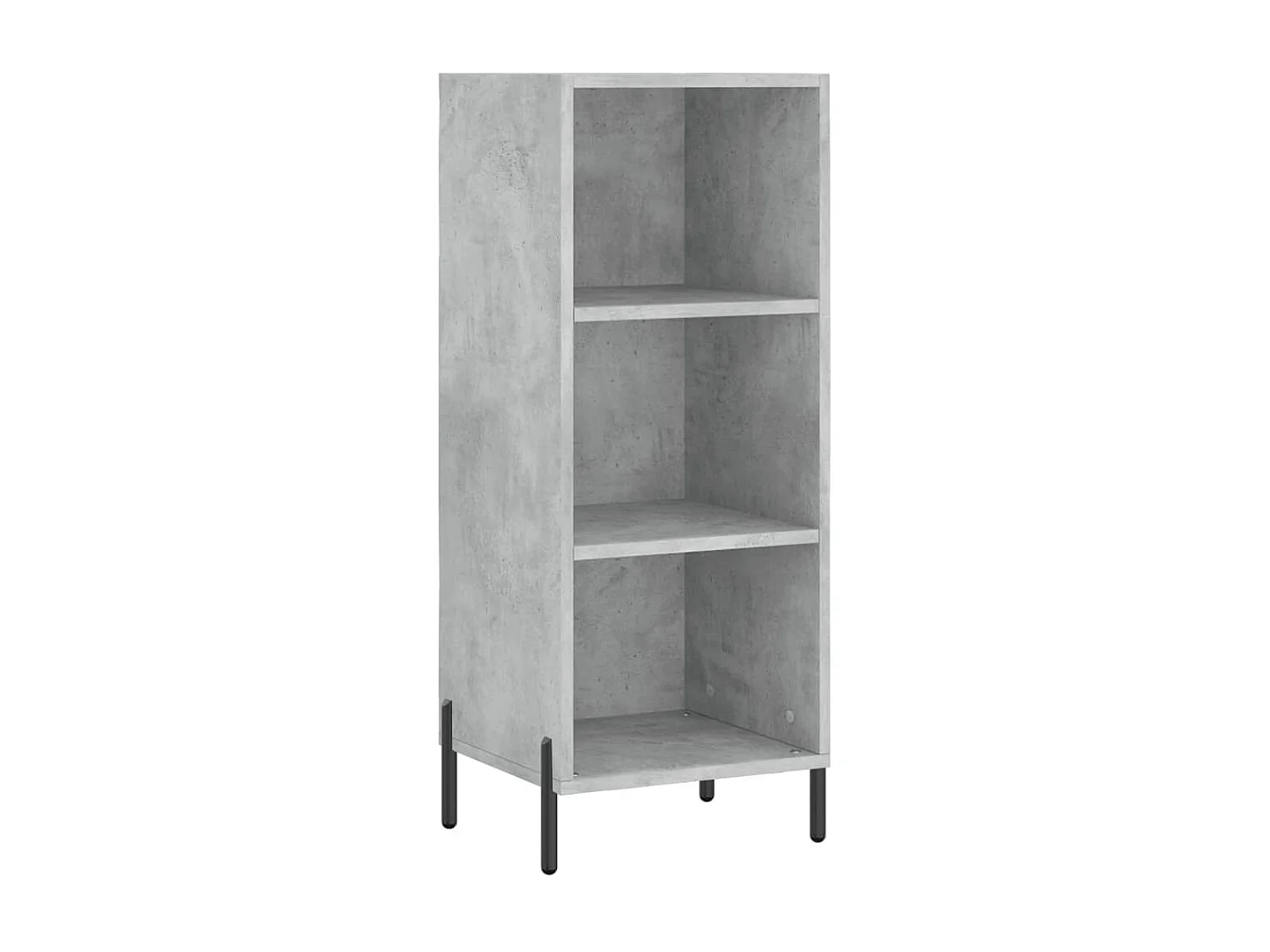 Buffet haut Gris béton 34,5x34x180 cm Bois d'ingénierie QWE11508