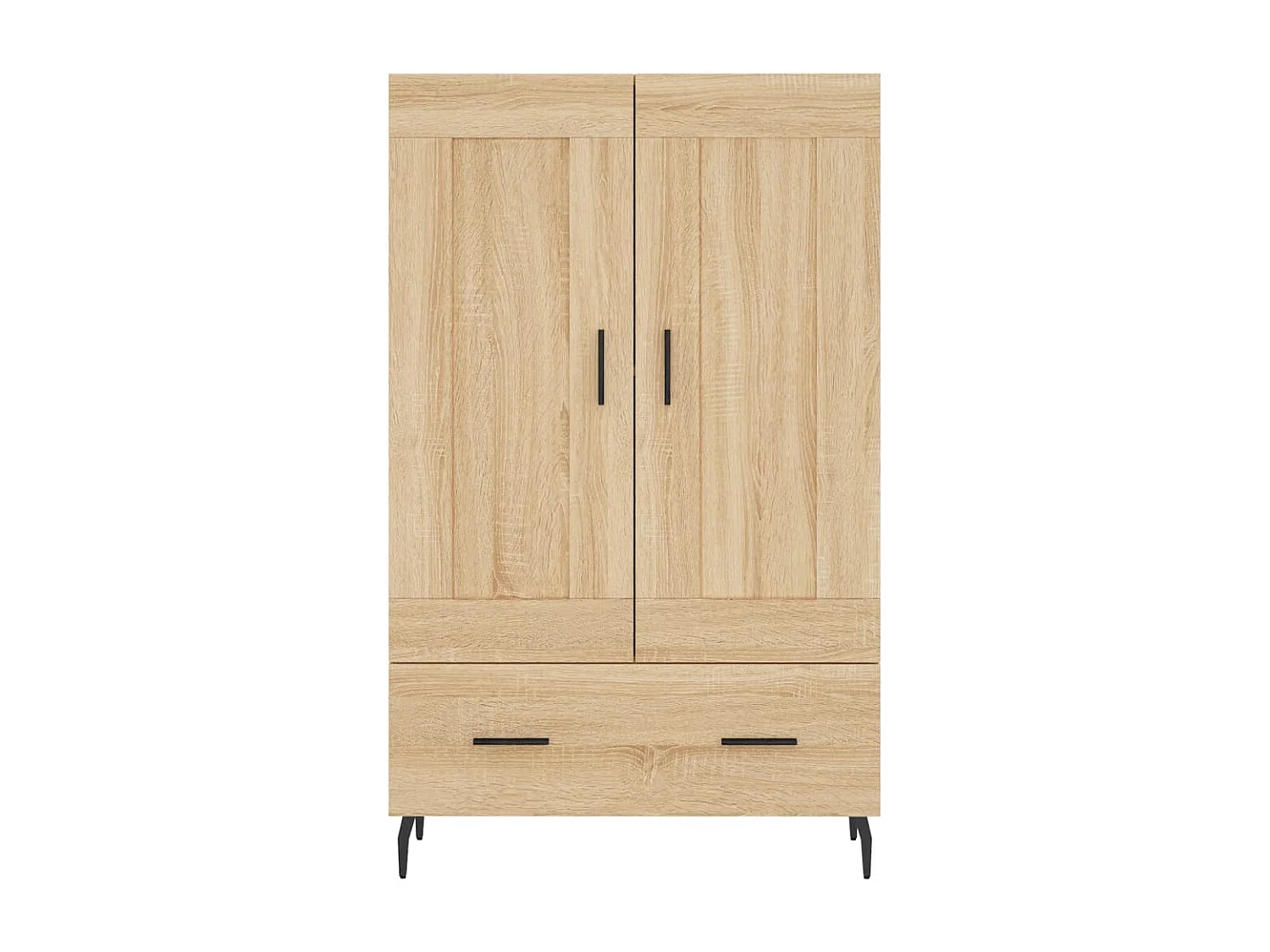 Buffet haut chêne sonoma 69,5x31x115 cm bois d'ingénierie QWE33356