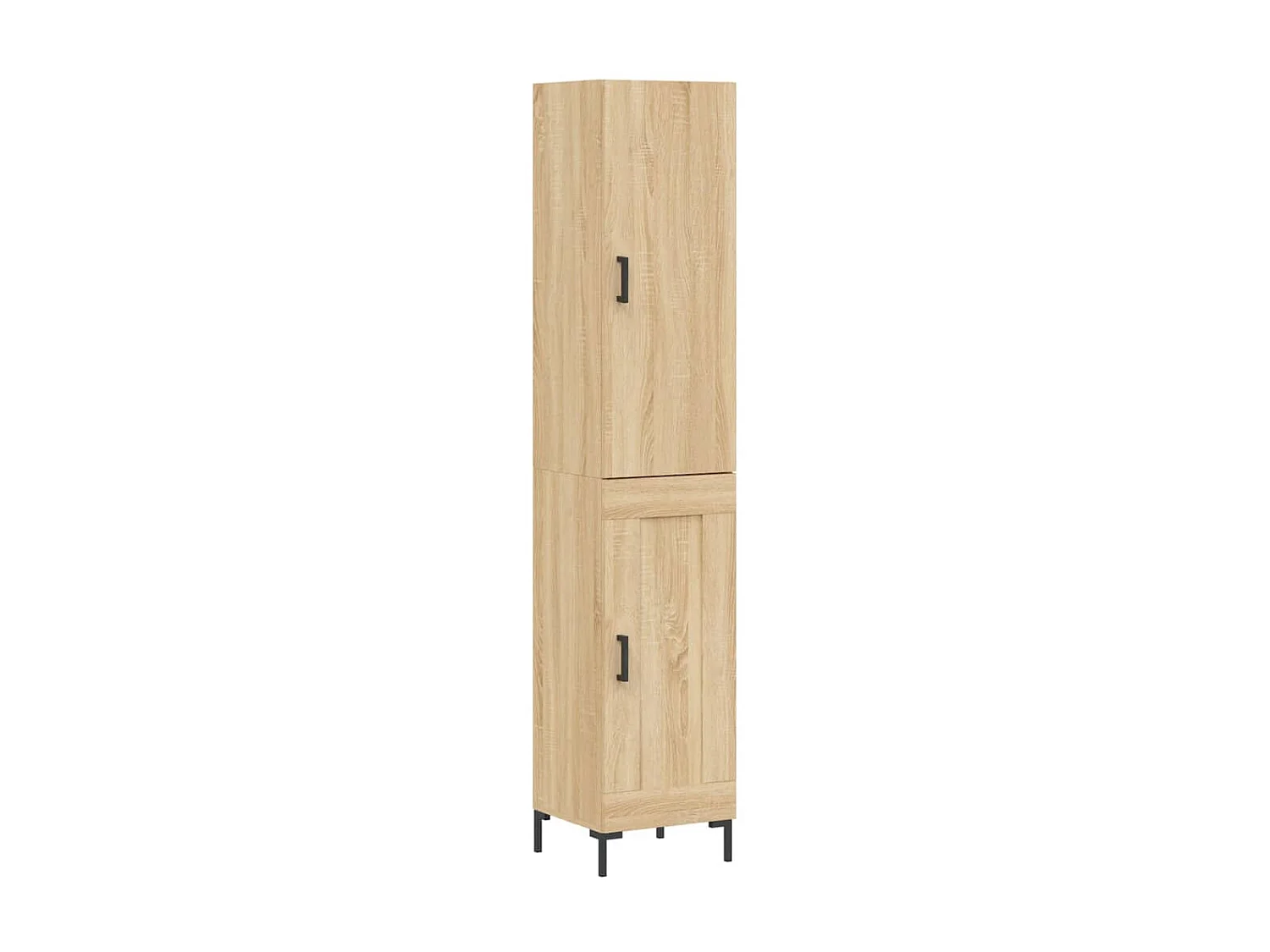 Buffet haut Chêne sonoma 34,5x34x180 cm Bois d'ingénierie QWE90905