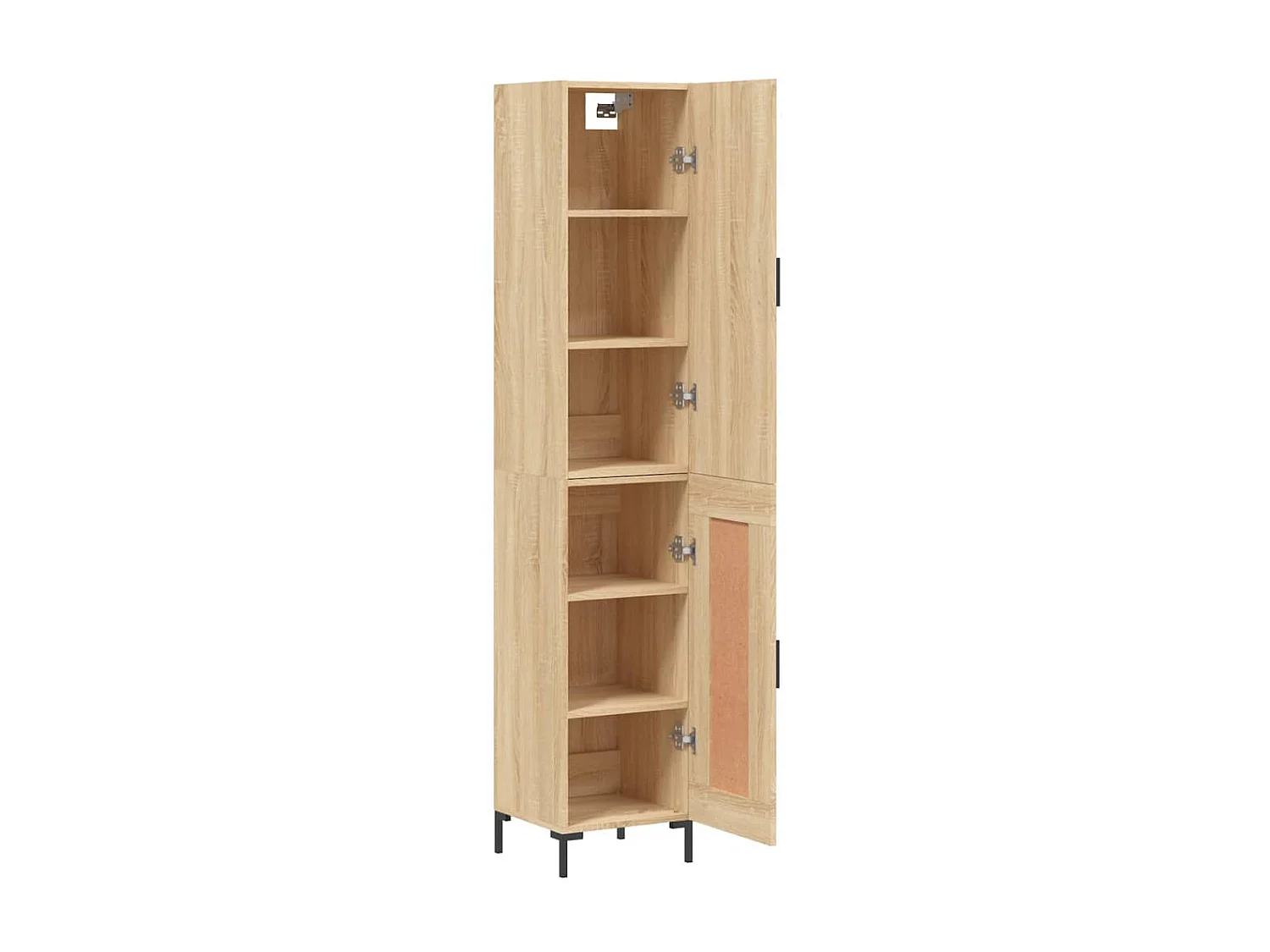 Buffet haut Chêne sonoma 34,5x34x180 cm Bois d'ingénierie QWE90905