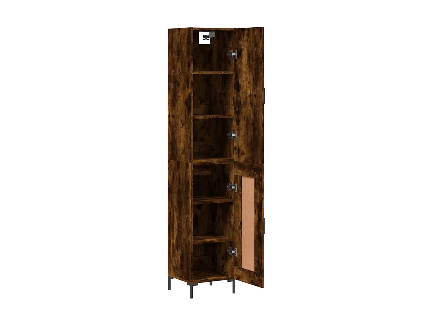 Highboard,Kommode Räuchereiche 34,5x34x180 cm Holzwerkstoff -gkd349633