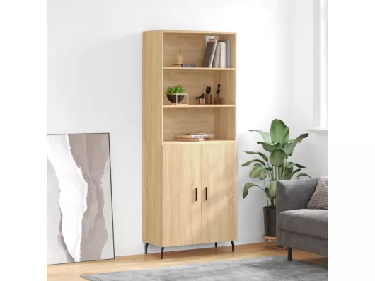 Kauf Unique Highboard,Kommode Sonoma-Eiche 69,5x34x180 cm Holzwerkstoff -gkd741358