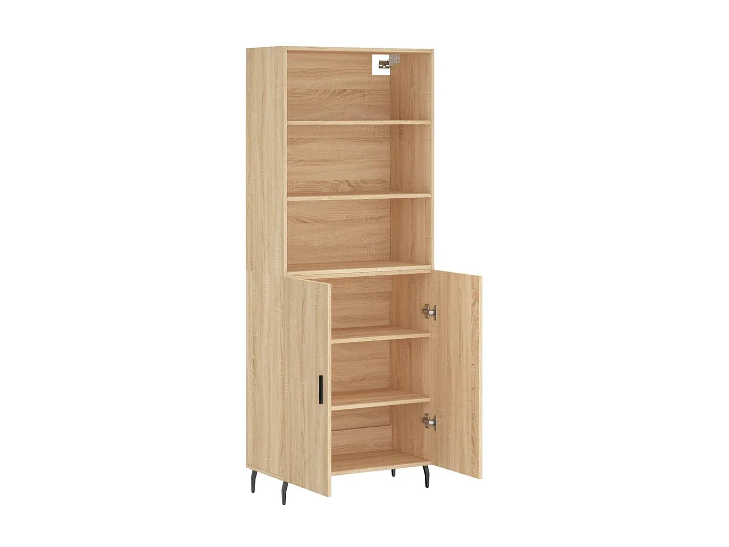 Highboard,Kommode Sonoma-Eiche 69,5x34x180 cm Holzwerkstoff -gkd741358