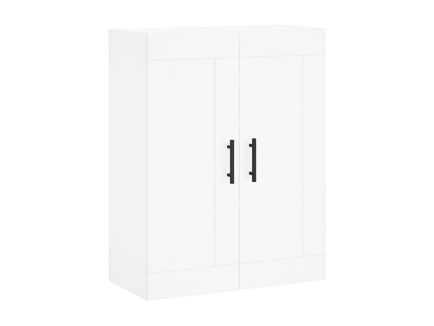 Buffet haut Blanc 69,5x34x180 cm Bois d'ingénierie QWE81761