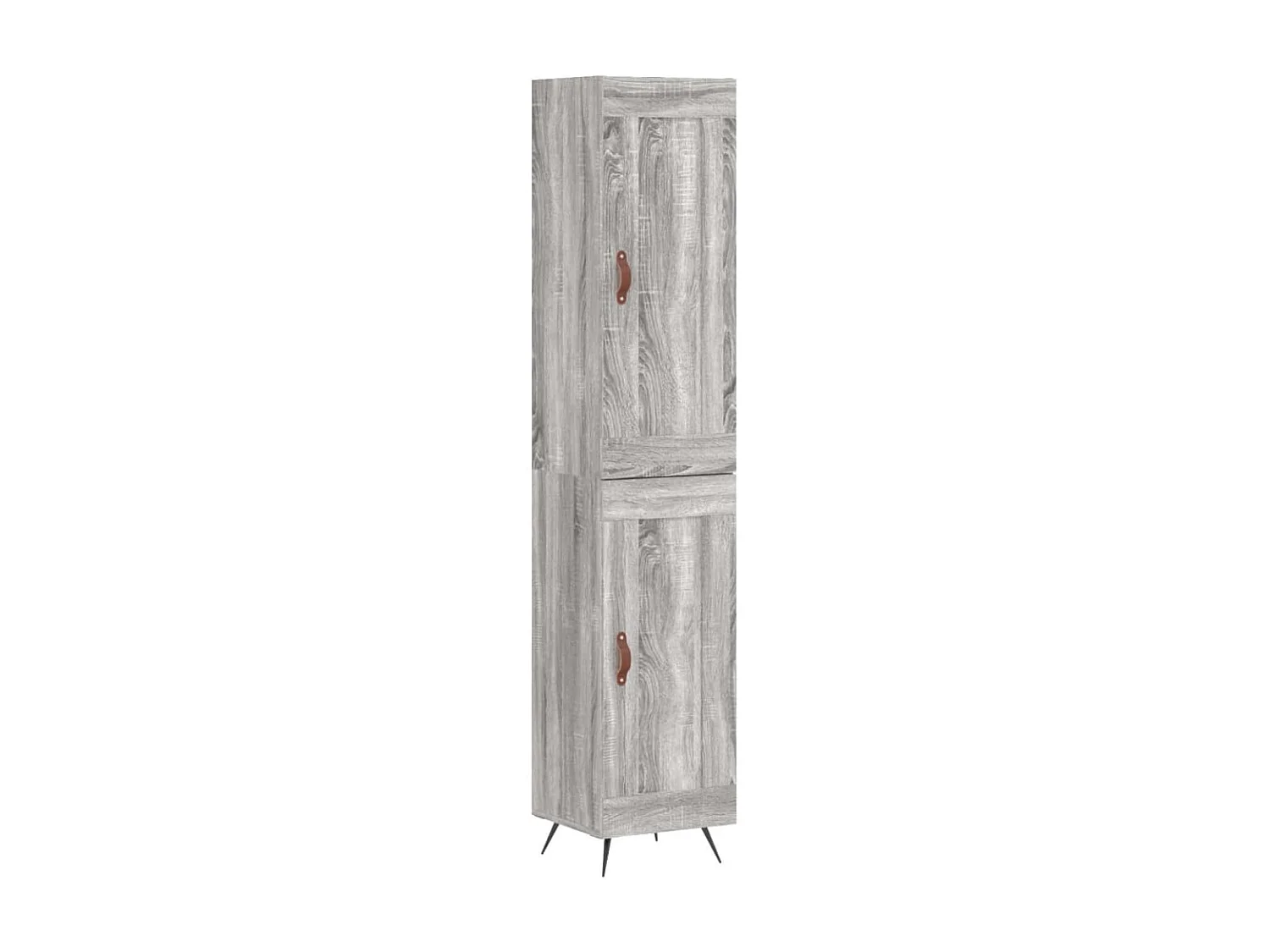 Buffet haut Sonoma gris 34,5x34x180 cm Bois d'ingénierie QWE47954