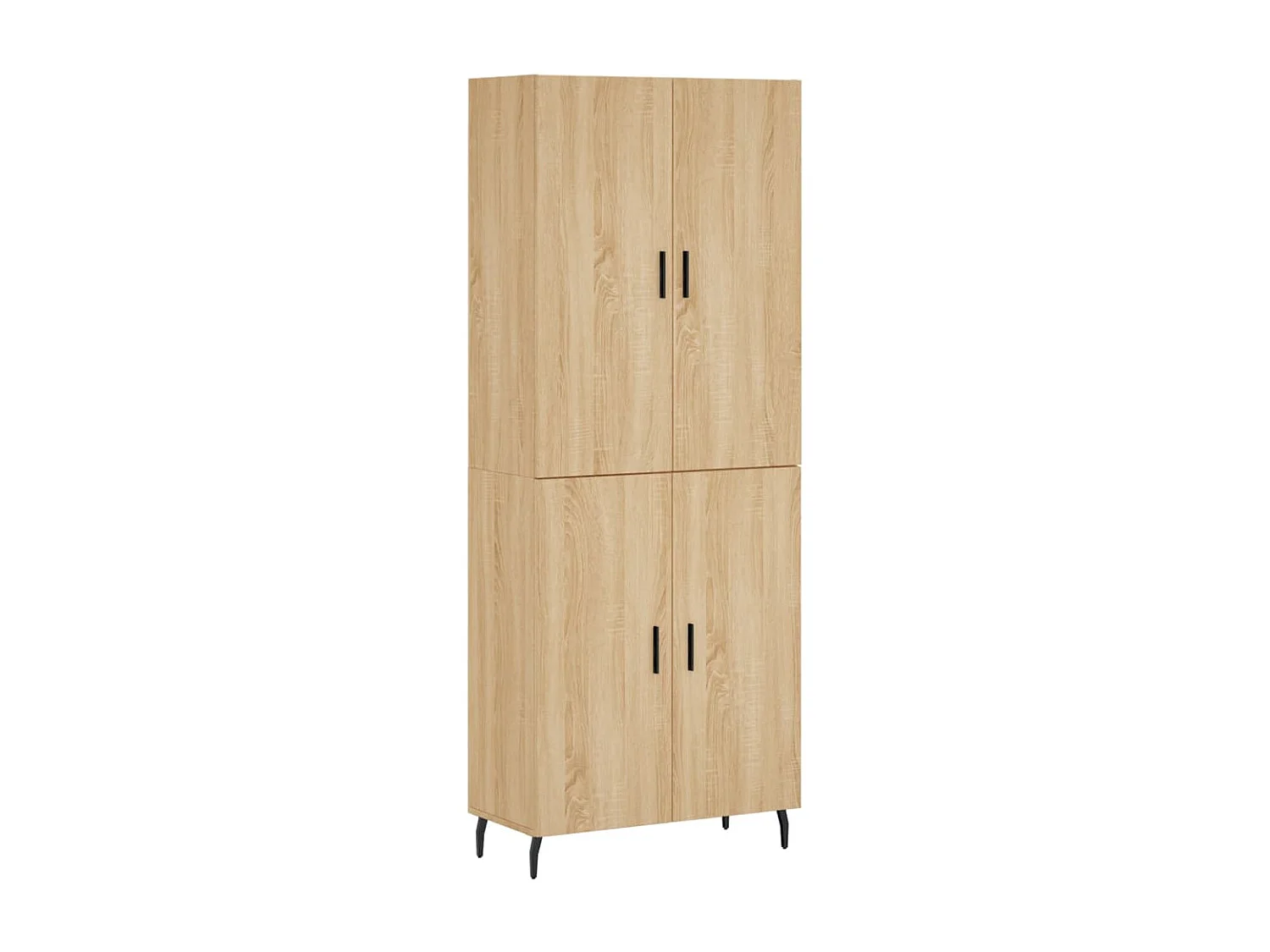 Buffet haut Chêne sonoma 69,5x34x180 cm Bois d'ingénierie QWE88552