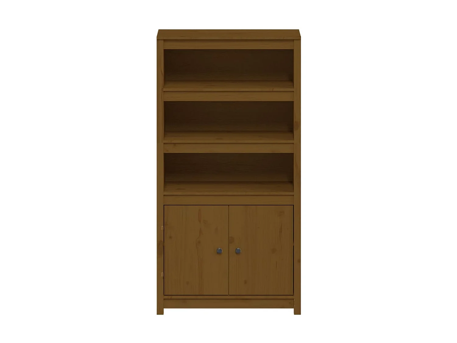 Highboard,Kommode Honigbraun 80x35x154 cm Massivholz Kiefer -gkd639500
