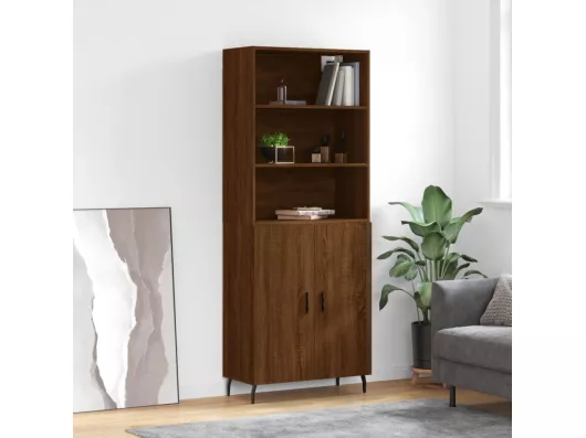 Kauf Unique Highboard,Kommode Braun Eichen-Optik 69,5x34x180 cm Holzwerkstoff -gkd710884