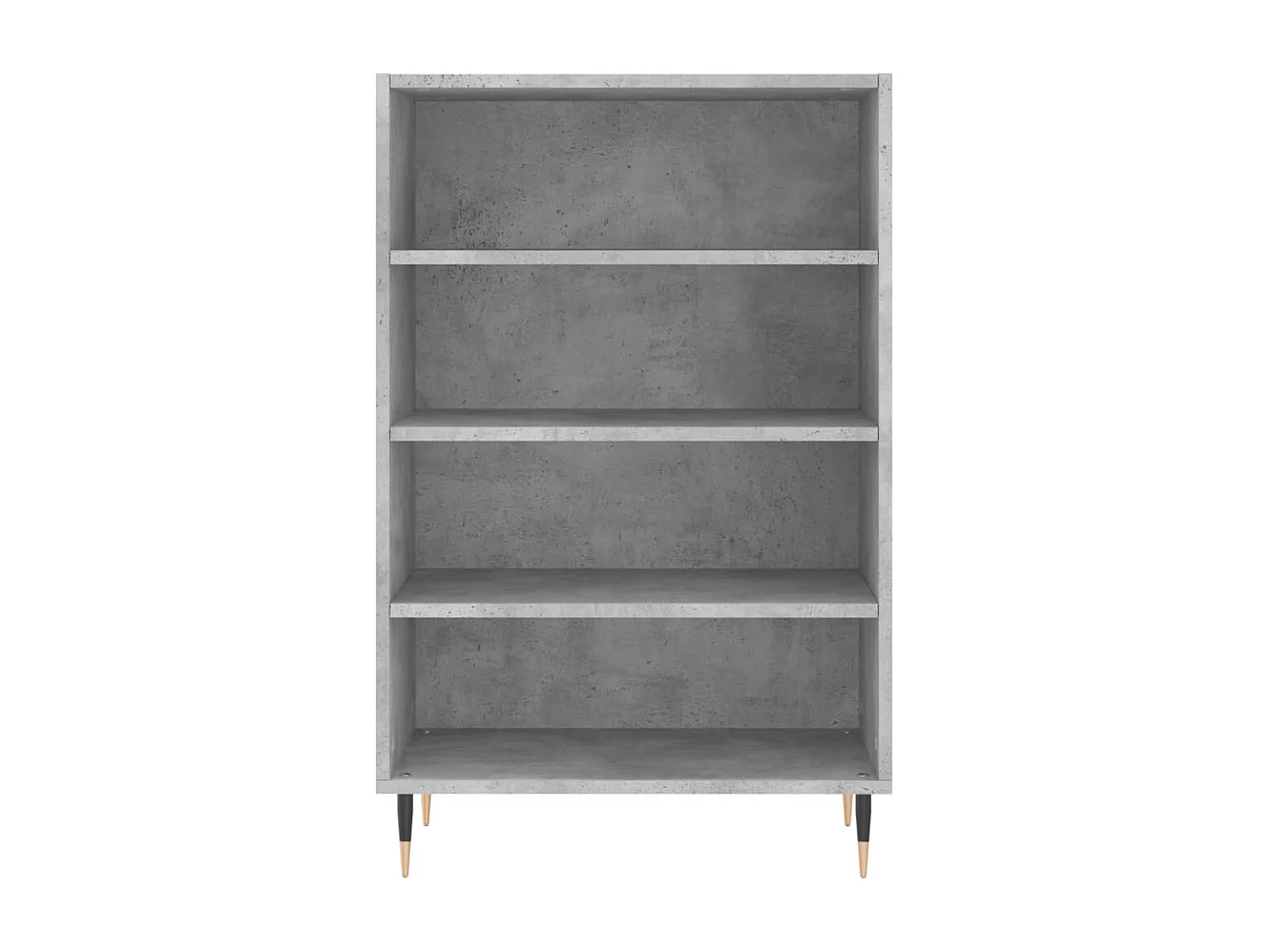 Buffet haut gris béton 57x35x90 cm bois d'ingénierie QWE62661