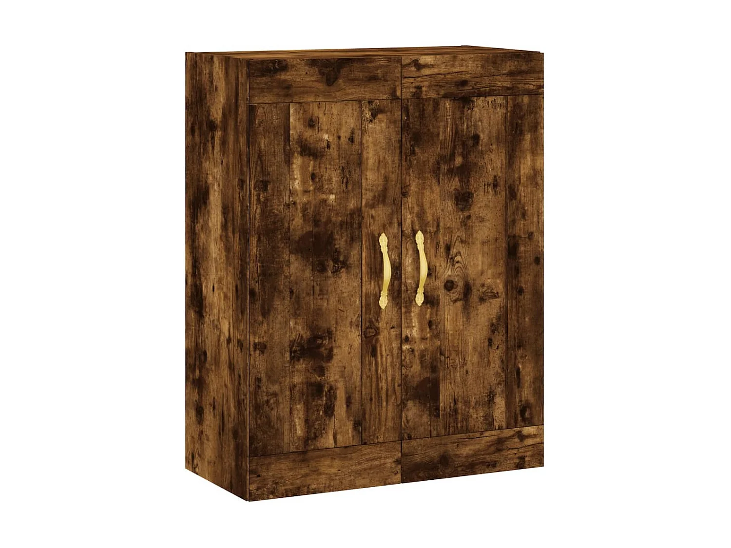 Aparador alto madera contrachapada roble ahumado 69,5x34x180 cm ES30392