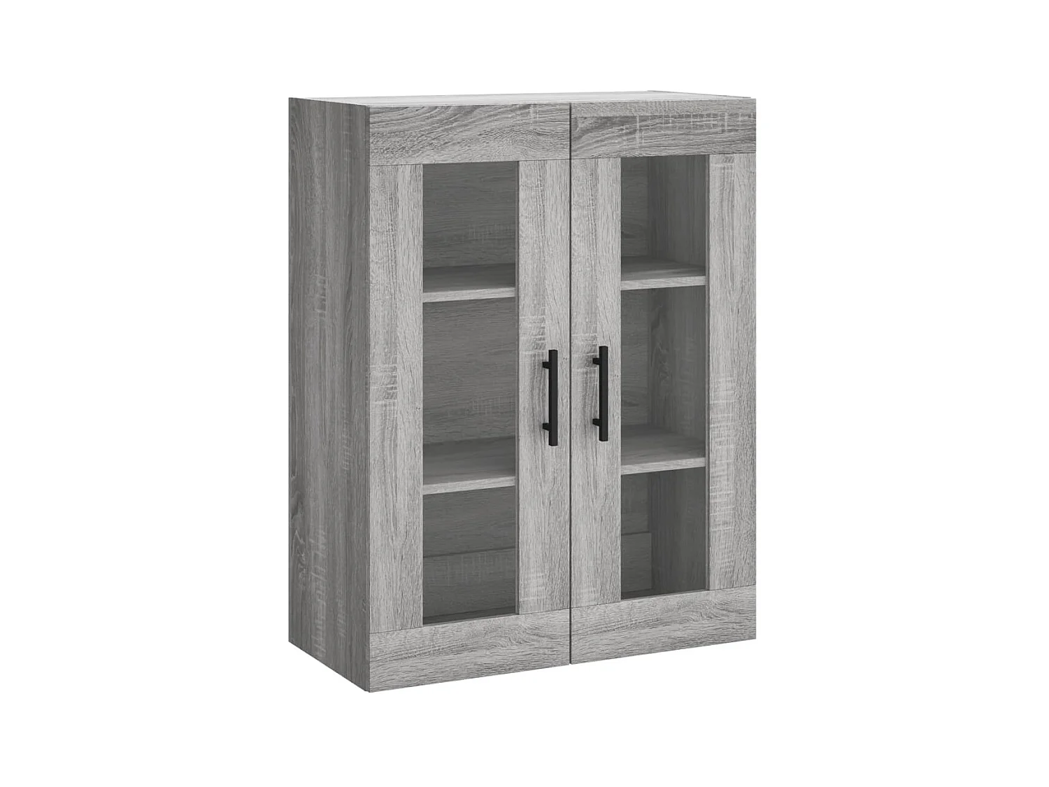 Buffet haut Sonoma gris 69,5x34x180 cm Bois d'ingénierie QWE41529