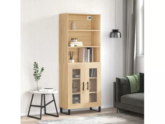 Kauf Unique Highboard,Kommode Sonoma-Eiche 69,5x34x180 cm Holzwerkstoff -gkd493586