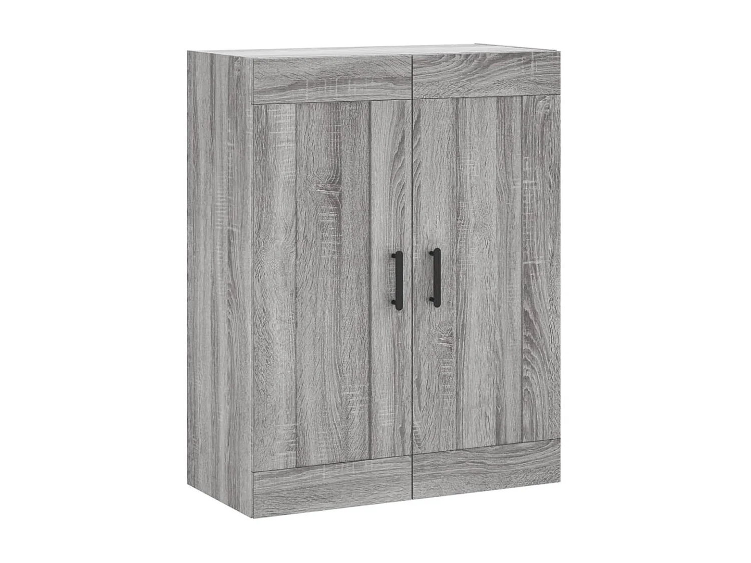 Buffet haut Sonoma gris 69,5x34x180 cm Bois d'ingénierie QWE30184