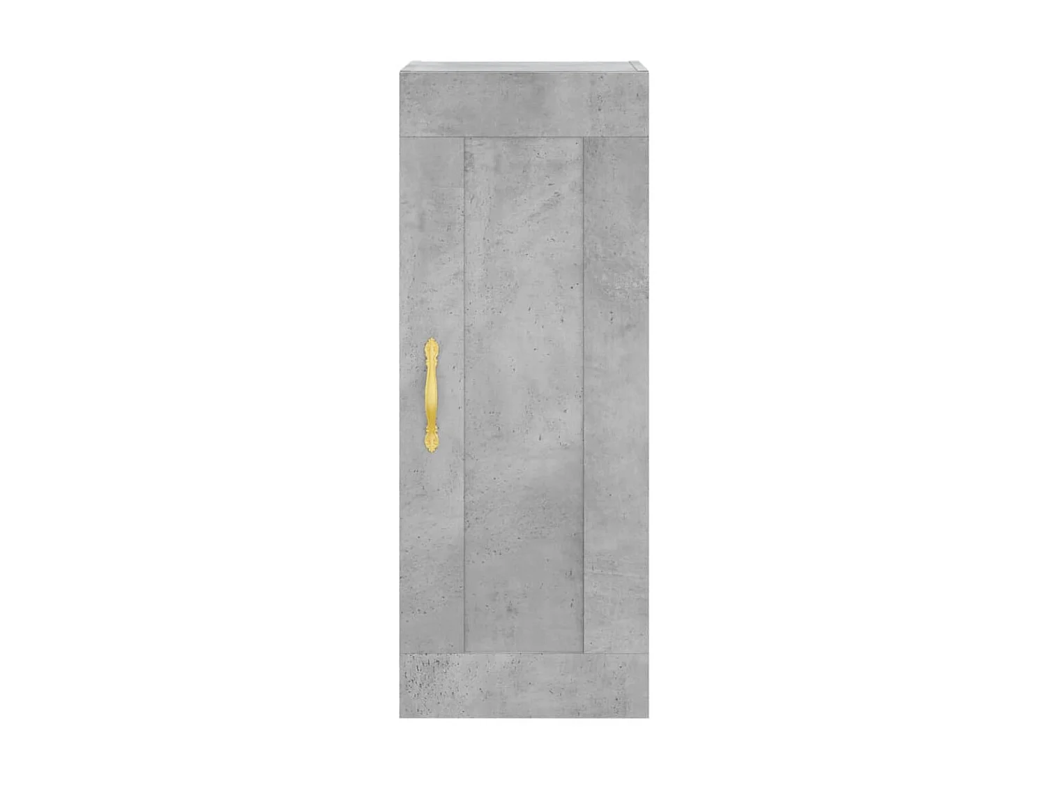 Buffet haut Gris béton 34,5x34x180 cm Bois d'ingénierie QWE93969