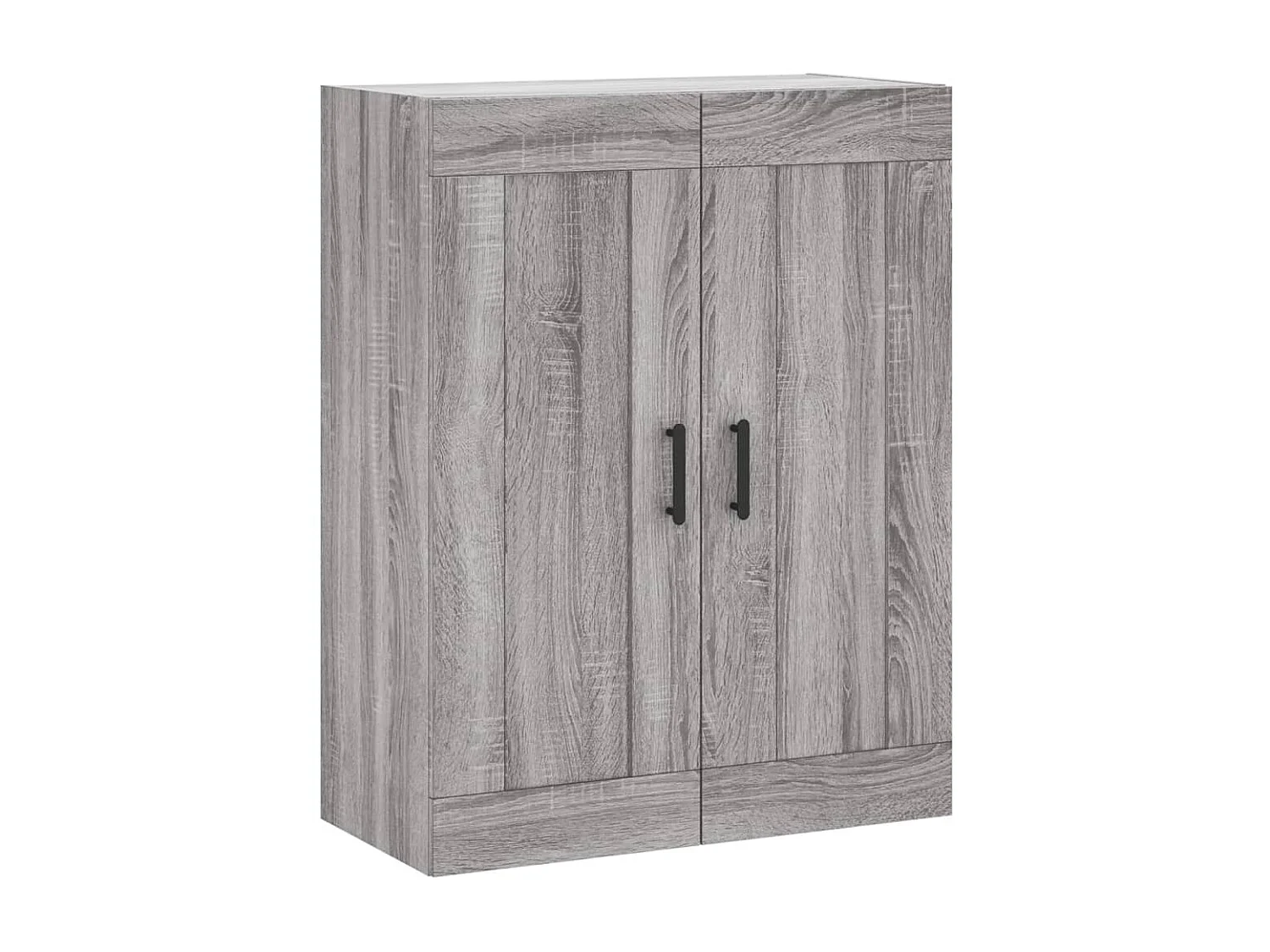 Buffet haut Sonoma gris 69,5x34x180 cm Bois d'ingénierie QWE30491