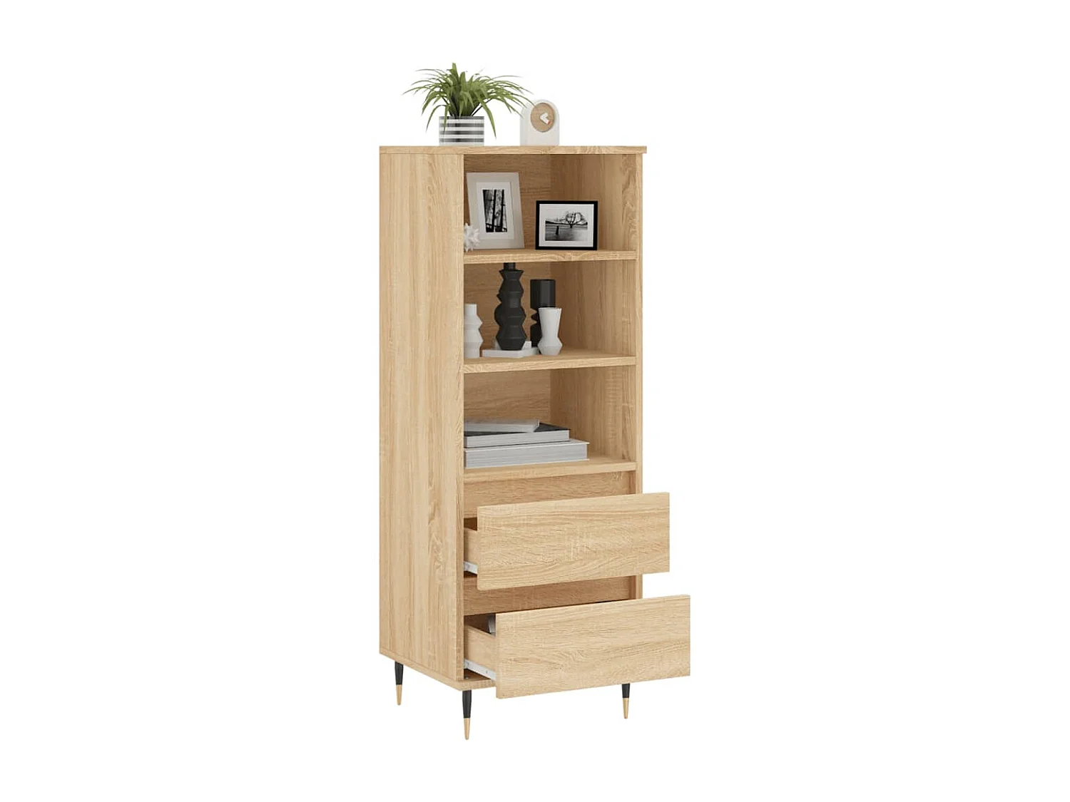 Buffet haut Chêne sonoma 40x36x110 cm Bois d'ingénierie LSF2741