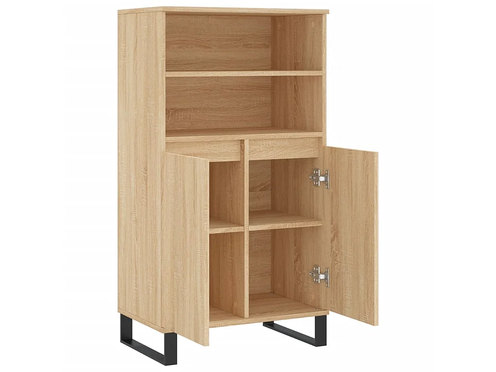 Buffet haut Chêne sonoma 60x36x110 cm Bois d'ingénierie LSF7630