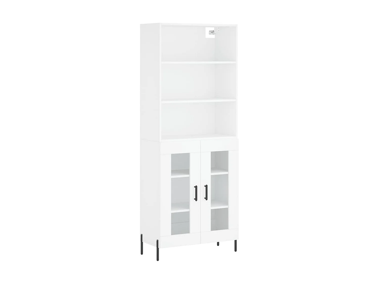Aparador alto 69,5x34x180 cm derivados de madeira branco PT203743