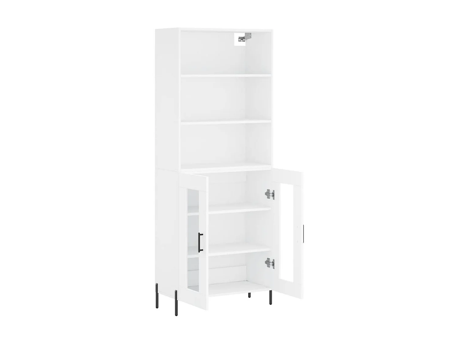 Aparador alto 69,5x34x180 cm derivados de madeira branco PT203743