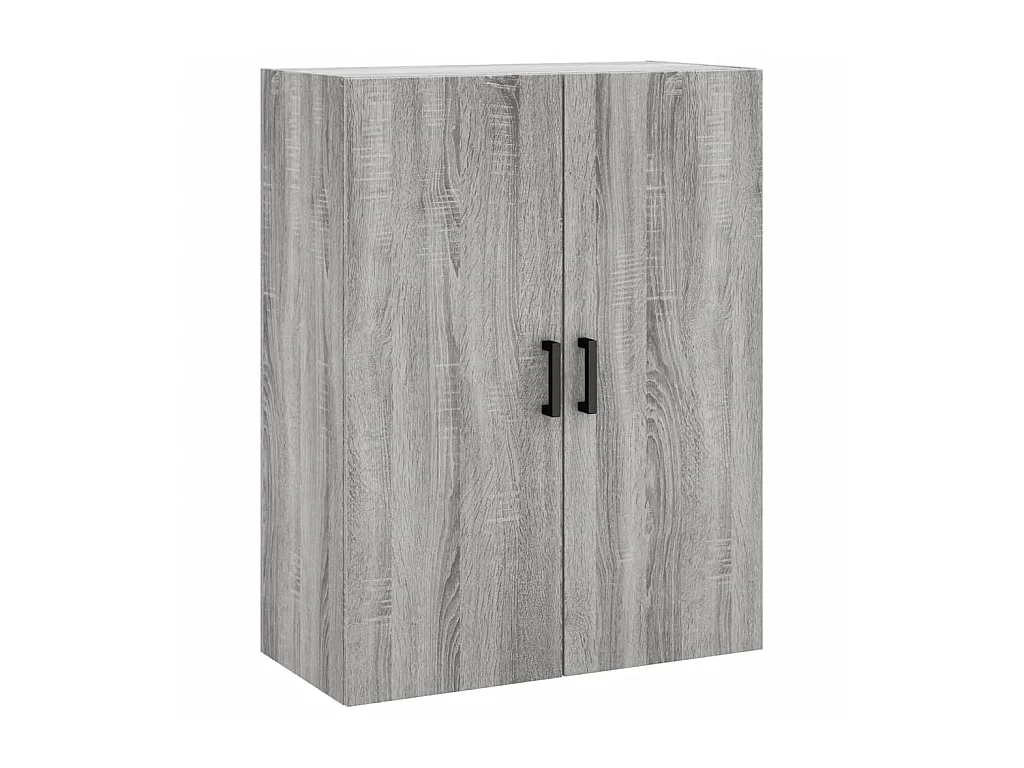 Aparador alto madera contrachapada gris sonoma 69,5x34x180 cm ES44790