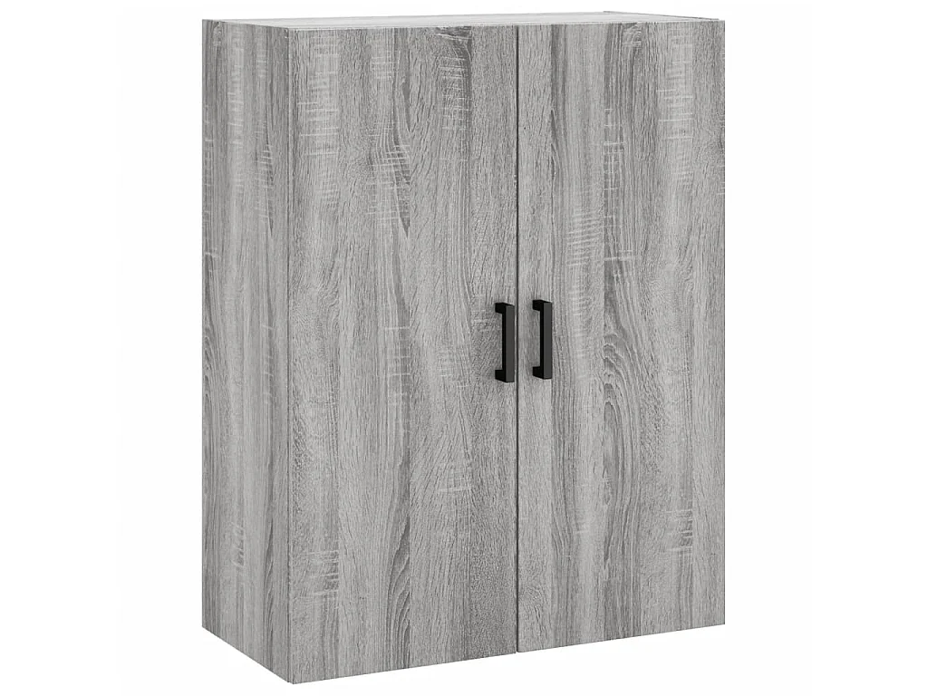 Buffet haut Sonoma gris 69,5x34x180 cm Bois d'ingénierie QWE77044