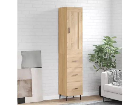 Kauf Unique Highboard,Kommode Sonoma-Eiche 34,5x34x180 cm Holzwerkstoff -gkd597359