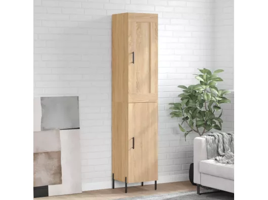 Kauf Unique Highboard,Kommode Sonoma-Eiche 34,5x34x180 cm Holzwerkstoff -gkd107460