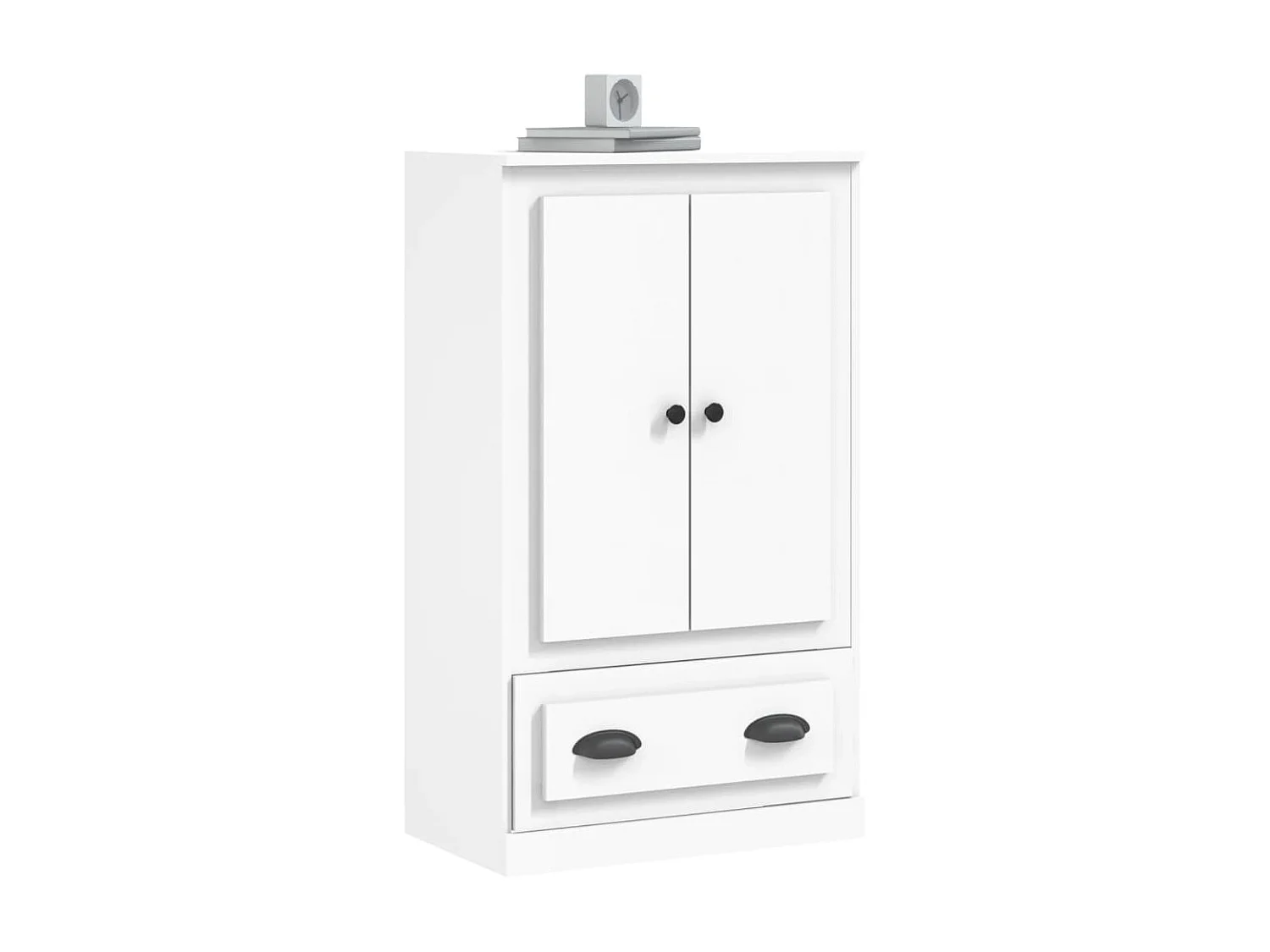 Highboard,Kommode Weiß 60x35,5x103,5 cm Holzwerkstoff -gkd186938