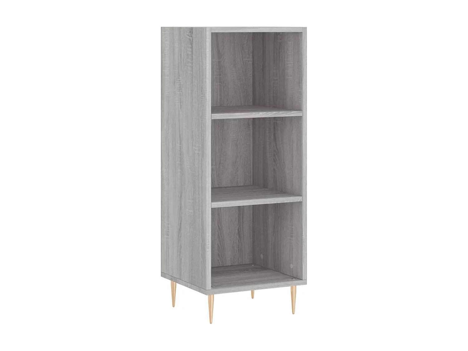 Buffet haut Sonoma gris 34,5x34x180 cm Bois d'ingénierie QWE45411
