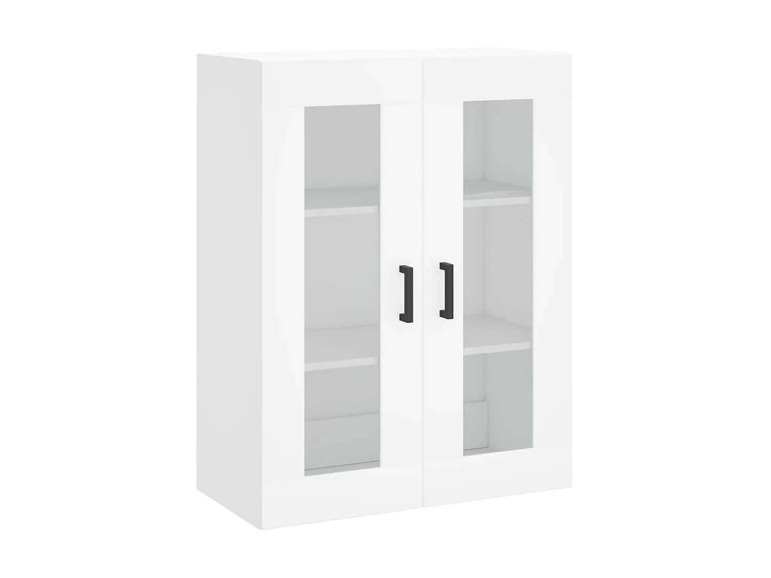 Buffet haut Blanc 69,5x34x180 cm Bois d'ingénierie QWE16086