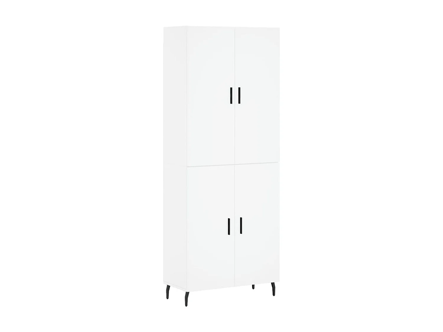 Highboard,Kommode Weiß 69,5x34x180 cm Holzwerkstoff -gkd426522