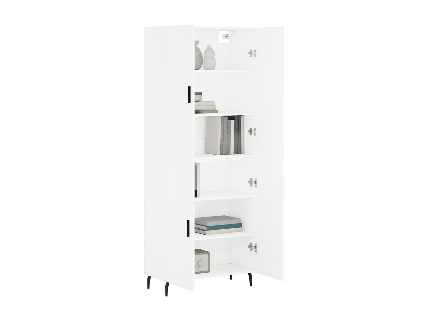 Highboard,Kommode Weiß 69,5x34x180 cm Holzwerkstoff -gkd426522