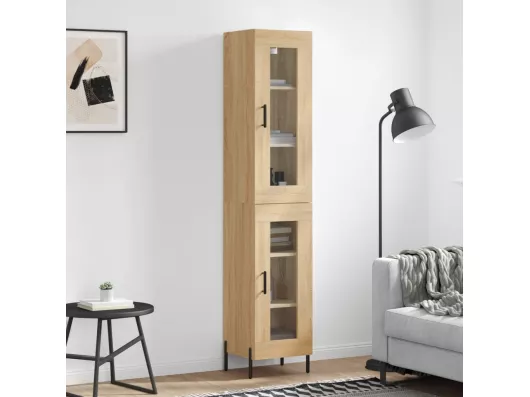 Kauf Unique Highboard,Kommode Sonoma-Eiche 34,5x34x180 cm Holzwerkstoff -gkd764755