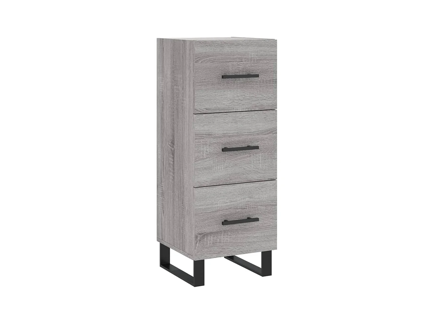 Highboard,Kommode Grau Sonoma 34,5x34x180 cm Holzwerkstoff -gkd563232