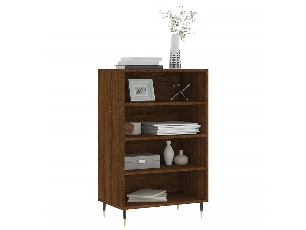 Highboard,Kommode Braun Eichen-Optik 57x35x90 cm Holzwerkstoff -gkd434861