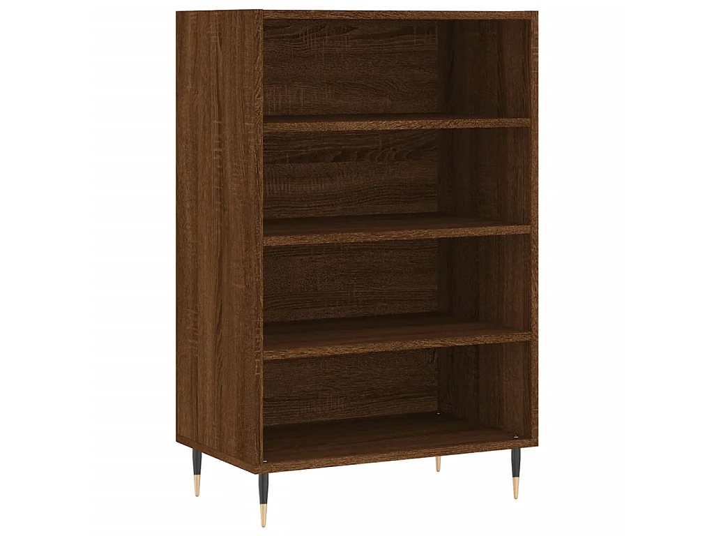 Highboard,Kommode Braun Eichen-Optik 57x35x90 cm Holzwerkstoff -gkd434861