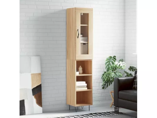 Kauf Unique Highboard,Kommode Sonoma-Eiche 34,5x34x180 cm Holzwerkstoff -gkd335203