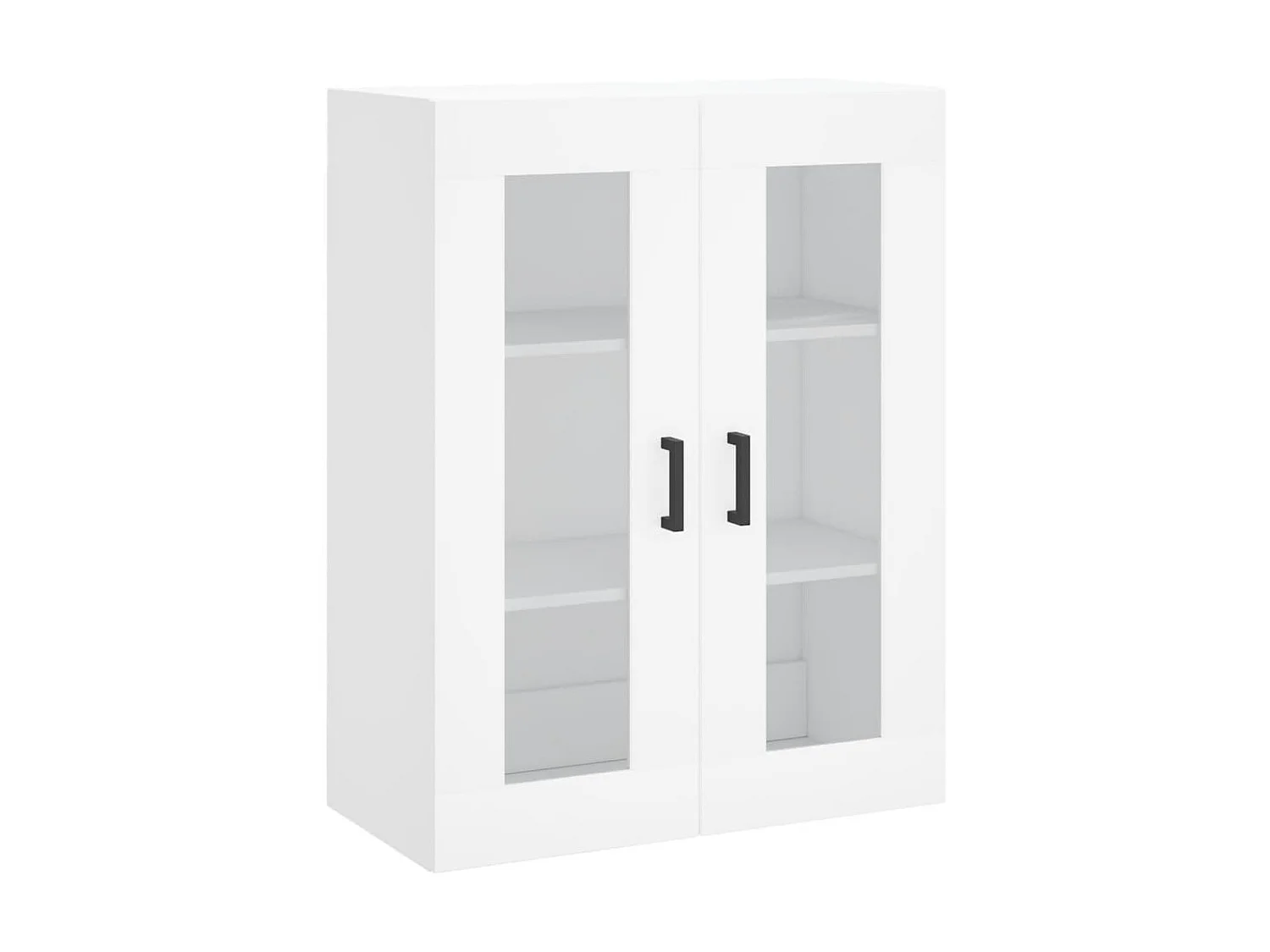 Aparador alto madera contrachapada blanco 69,5x34x180 cm ES66733
