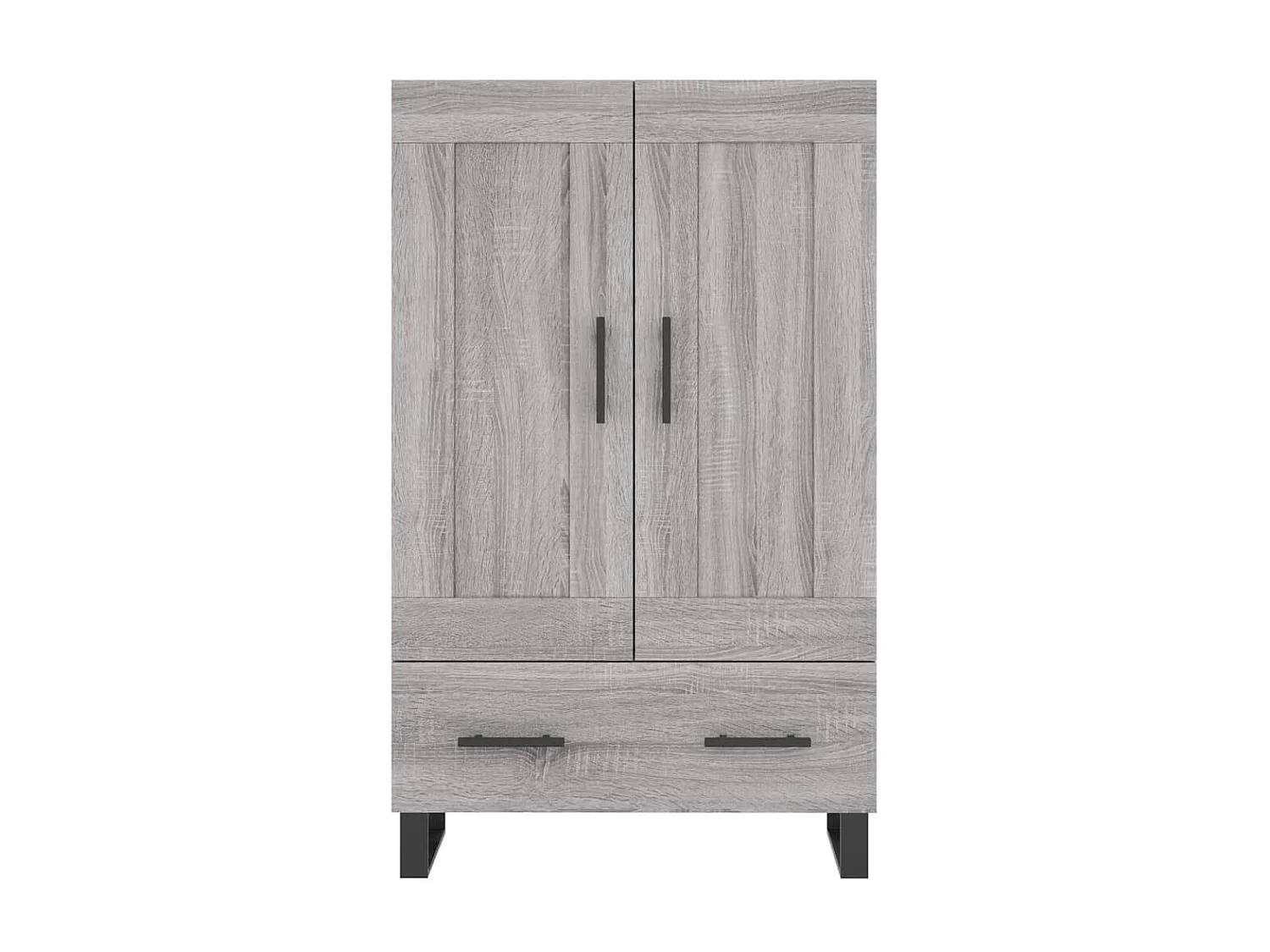 Buffet haut sonoma gris 69,5x31x115 cm bois d'ingénierie QWE74079