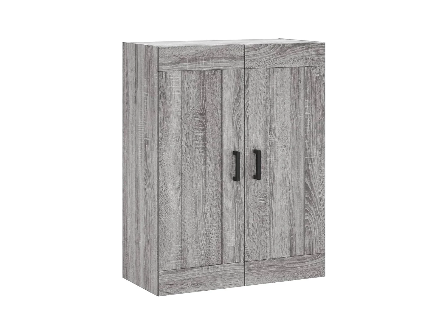 Aparador alto madera contrachapada gris sonoma 69,5x34x180 cm ES28695