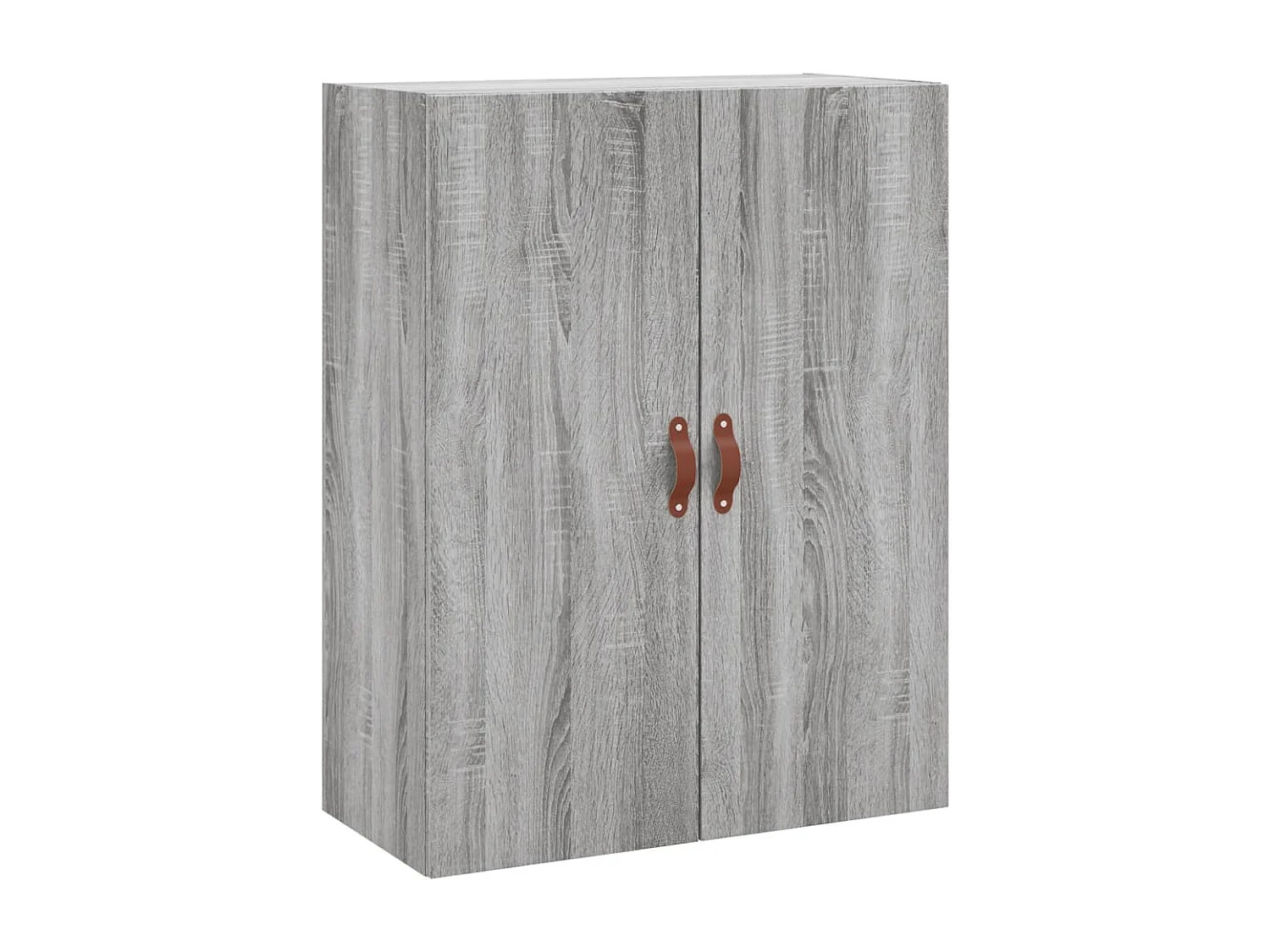 Buffet haut Sonoma gris 69,5x34x180 cm Bois d'ingénierie QWE79198