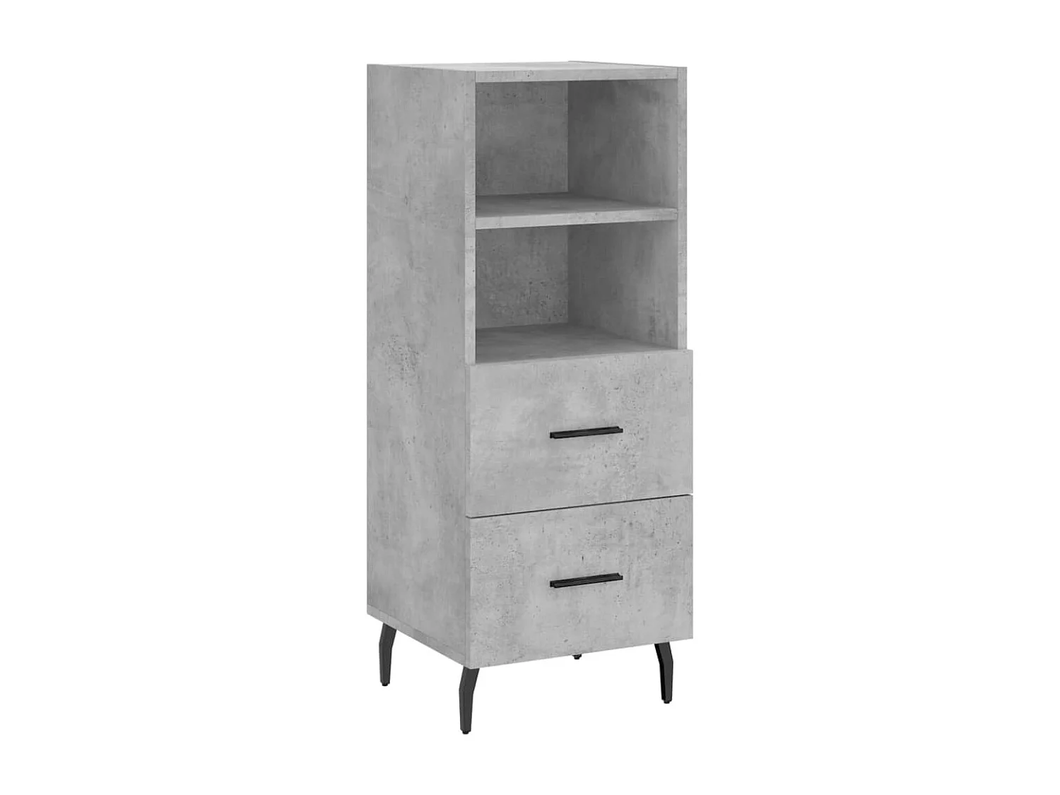 Highboard,Kommode Betongrau 34,5x34x180 cm Holzwerkstoff -gkd798553